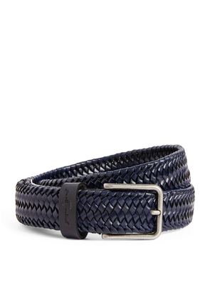 7 For All Mankind Leather Woven Belt