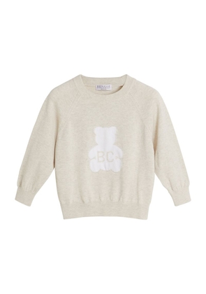 Brunello Cucinelli Kids Cotton Bernie Bear Sweater (2-6 Years)