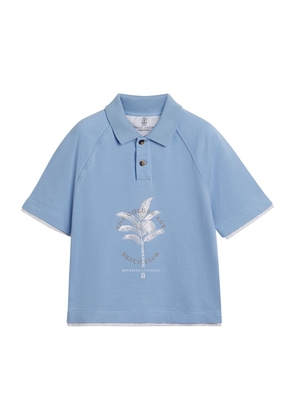 Brunello Cucinelli Kids Cotton Piqué Polo Shirt (4-12 Years)