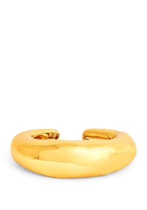 Alexis Bittar Gold-Plated Molten Hinge Cuff Bracelet