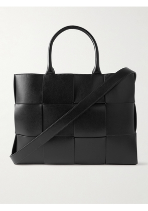 Bottega Veneta - Small Arco Intrecciato Leather Tote Bag - Men - Black