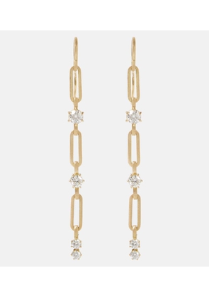 Jade Trau Pia Small 18kt drop earrings with diamonds