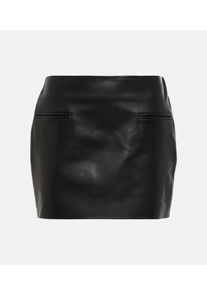 Ferragamo Leather miniskirt