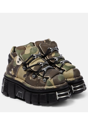 Vetements x New Rock camouflage platform sneakers