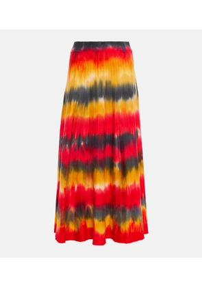 Gabriela Hearst Ella tie-dye cashmere and silk maxi skirt