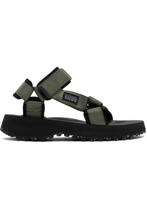SUICOKE Green & Black DEPA-2TRab Sandals