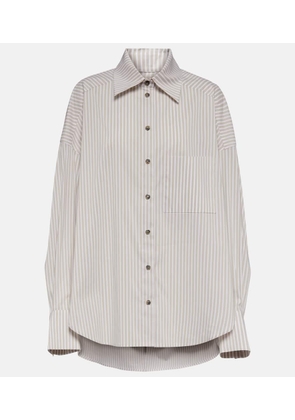 The Mannei Bilbao striped cotton-blend shirt