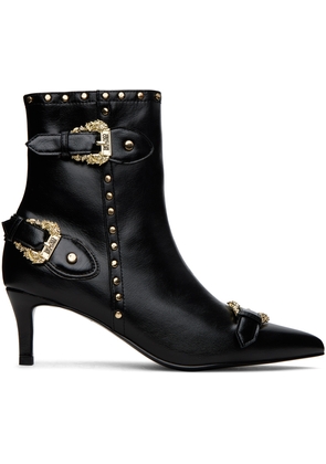 Versace Jeans Couture SSENSE Exclusive Black Stud Ankle Boots