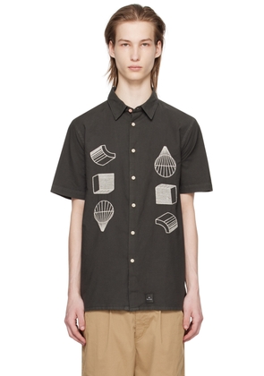 PS by Paul Smith Gray Embroidered Shirt