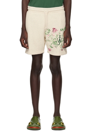 JW Anderson Beige Embroidered Shorts