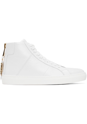 Moschino White High-Top Sneakers