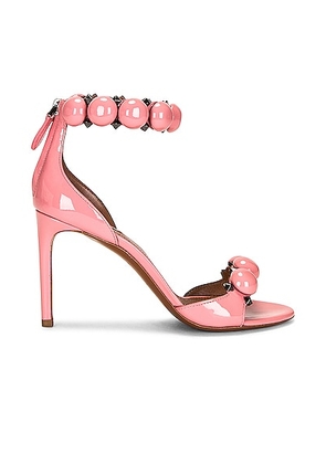 ALAÏA La Bombe 90 Sandal in Rose Fraise - Pink. Size 39 (also in 38.5, 40.5).