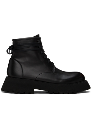 Marsèll Black Micarro Lace-Up Ankle Boots