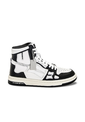 Amiri Skel Top Hi Sneaker in Black & White - White. Size 38 (also in 39, 40, 41).