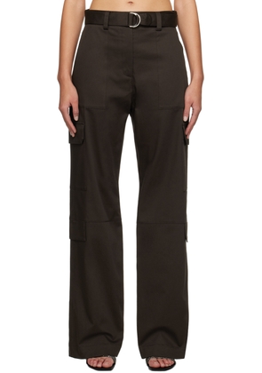 MSGM Brown Tailored Trousers