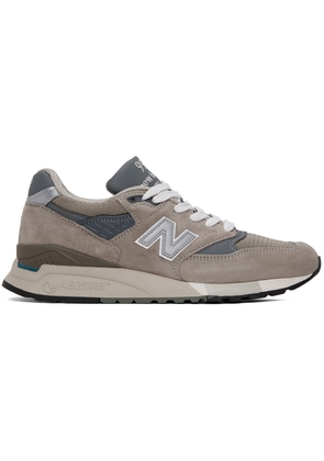 New Balance Gray Made in USA 998 Core Sneakers