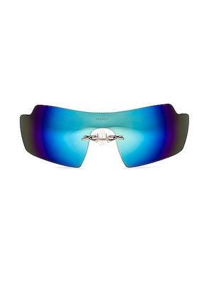 Coperni Clip On Sunglasses in Ice Blue - Blue. Size all.