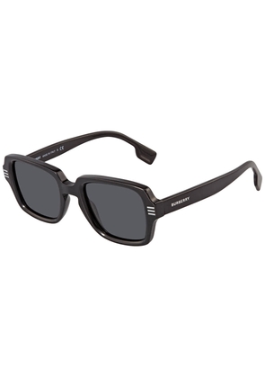 Burberry Dark Grey Rectangular Mens Sunglasses BE4349 300187 51