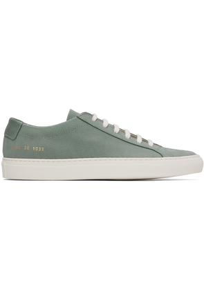 Common Projects Green Contrast Achilles Sneakers