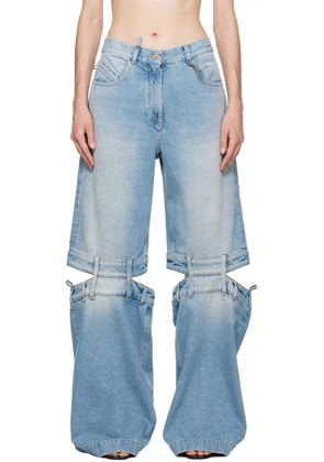 The Attico Blue Long Jeans