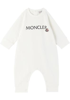 Moncler Enfant Baby Off-White Printed Jumpsuit