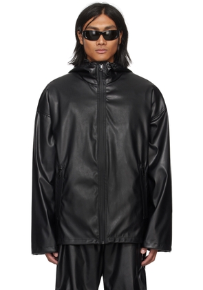 Diesel Black J-Micc Faux-Leather Jacket