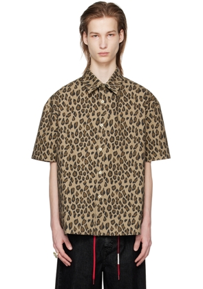 BLUEMARBLE Brown Leopard Shirt