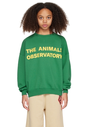 The Animals Observatory Kids Green Leo Sweatshirt