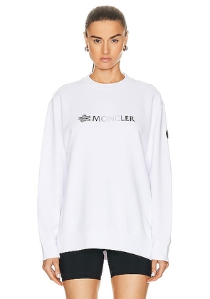 Moncler Logo Degrade Sweatshirt In White in White - White. Size L (also in ).