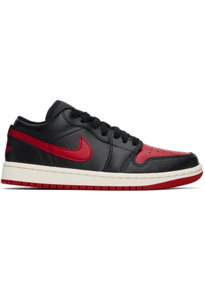 Nike Jordan Black & Red Air Jordan 1 Low Sneakers