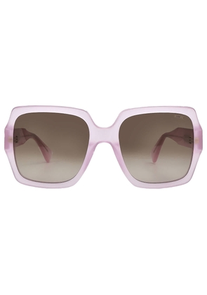 Moschino Brown Gradient Square Ladies Sunglasses MOS127/S 035J/HA 56