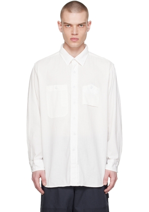 Engineered Garments White Work Shirt
