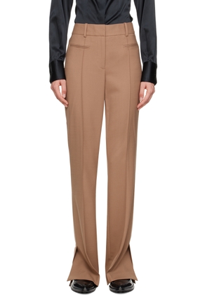 Helmut Lang Beige Flared Trousers