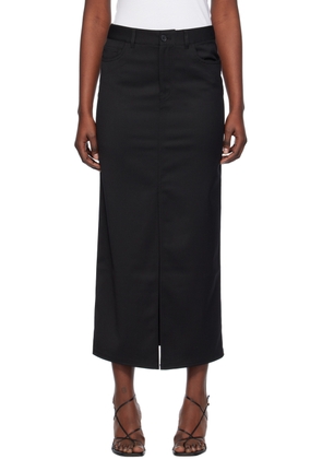 Filippa K Black Five-Pocket Maxi Skirt