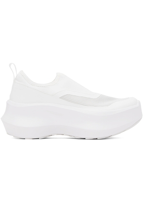 Comme des Garçons White Salomon Edition Slip-On Platform Sneakers
