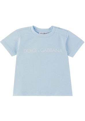 Dolce & Gabbana Baby Blue Printed T-Shirt