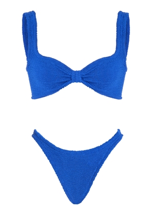 Hunza G - Bonnie Seersucker Bikini - Blue - OS - Moda Operandi