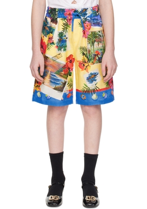 Dolce & Gabbana Kids Multicolor Printed Shorts