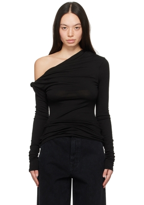 Paris Georgia SSENSE Exclusive Black 'Elemental by Paris Georgia' Manahou Long Sleeve T-Shirt