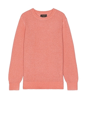 Beams Plus Crew Cashmere Sweater in Pink - Pink. Size M (also in S, XL/1X).