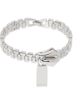 Off-White Silver Zip Bracelet