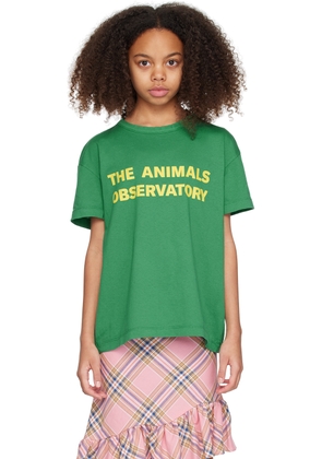 The Animals Observatory Kids Green Orion T-Shirt