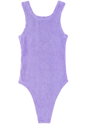 Hunza G Kids Purple Alva One-Piece Swimsuit