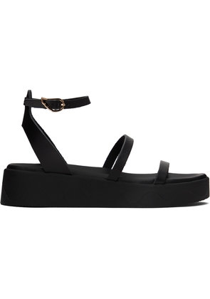 Ancient Greek Sandals Black Nassida Sandals