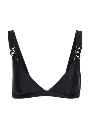 Stella McCartney Falabella chain-strap triangle bikini top