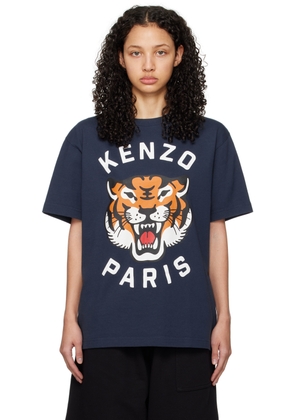 Kenzo Navy Kenzo Paris Lucky Tiger T-Shirt