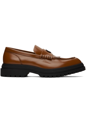 Fred Perry Tan Leather Loafers