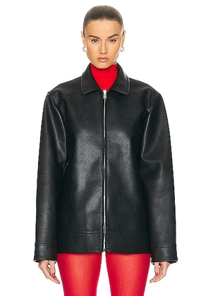 Coperni Faux Leather Jacket in Black - Black. Size S (also in L, M).