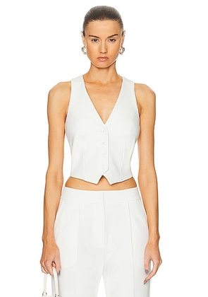 SANS FAFF Jessica Transparent Vest in White - White. Size L (also in M, S).