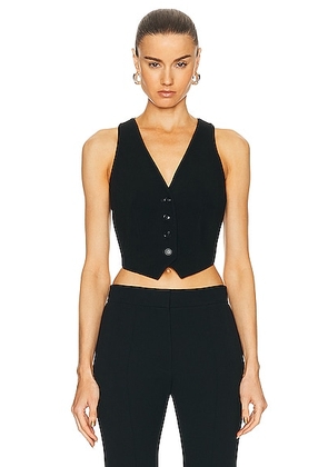 SANS FAFF Jessica Transparent Vest in Black - Black. Size M (also in L).